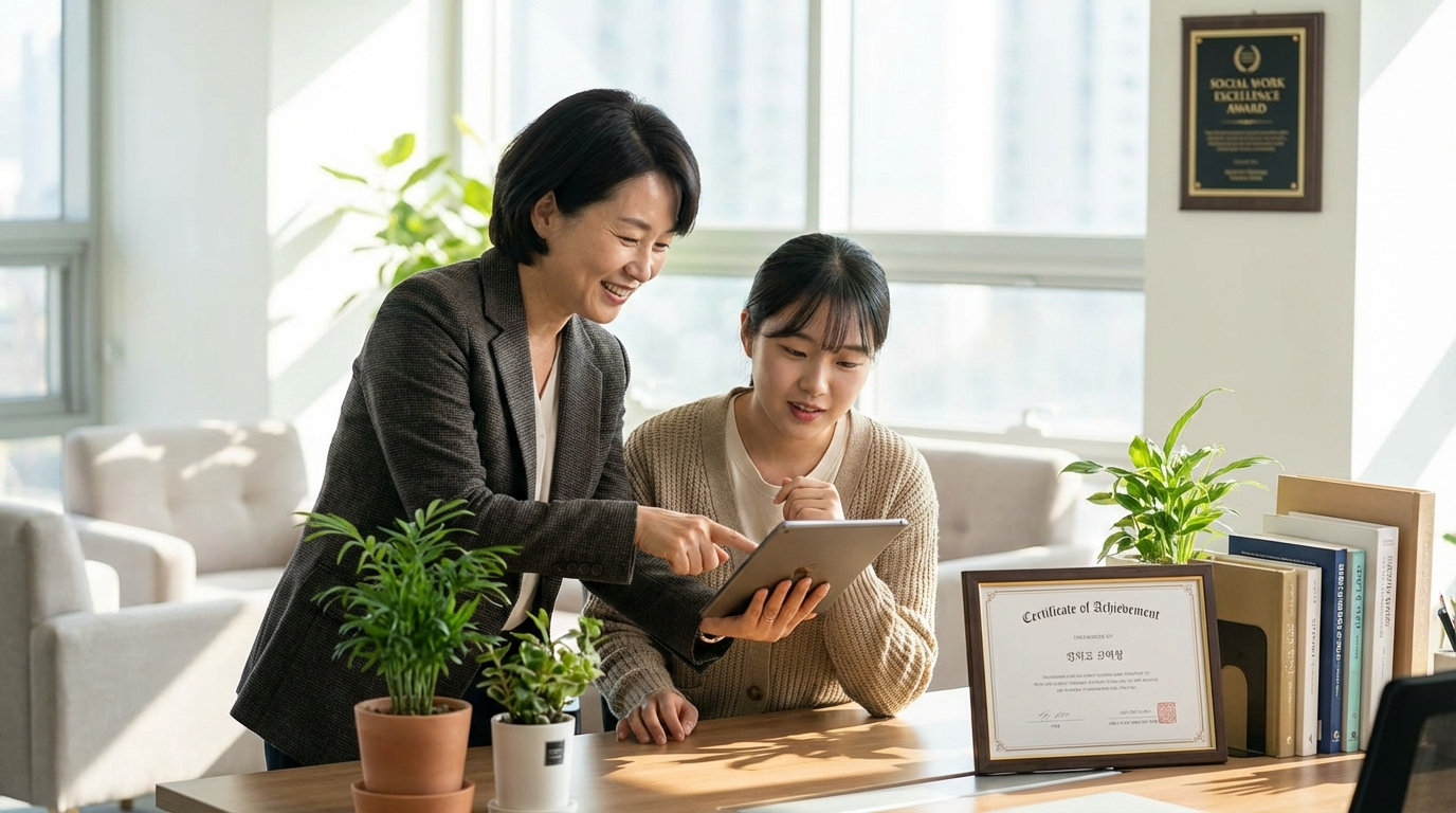 해피안 방문복지센터 동료들